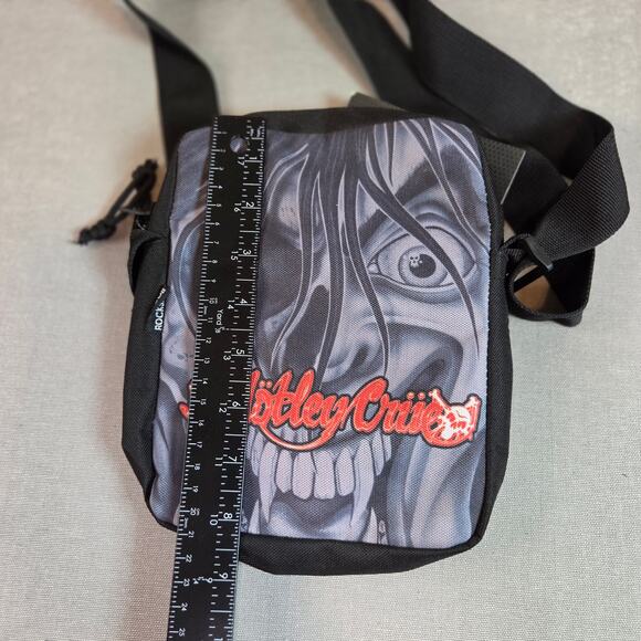 Motley Crue Rocksax Crossbody Shoulder Bag NWT Official Licensed 2022 - Picture 8 of 9